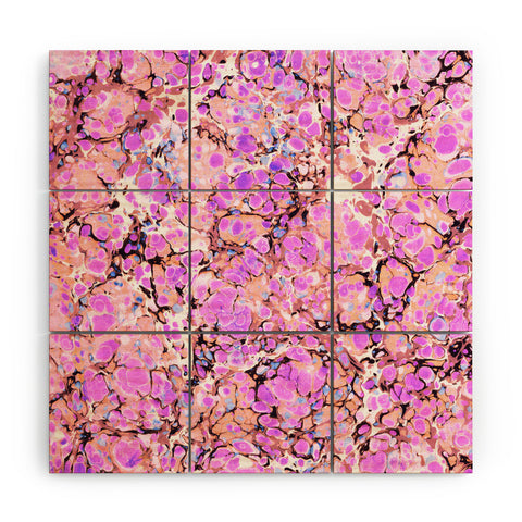 Amy Sia Marble Bubble Lilac Wood Wall Mural