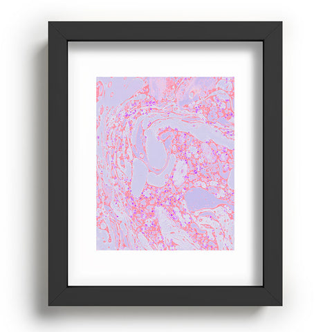 Amy Sia Marble Coral Pink Recessed Framing Rectangle