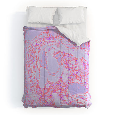 Amy Sia Marble Coral Pink Comforter