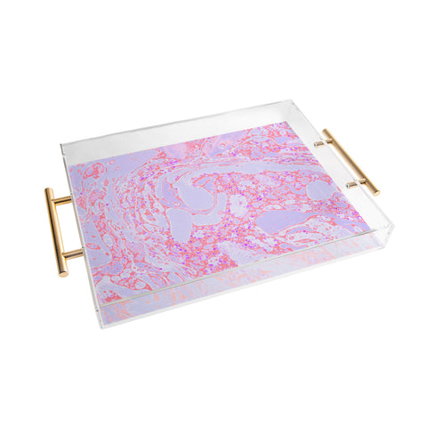 Amy Sia Marble Coral Pink Acrylic Tray