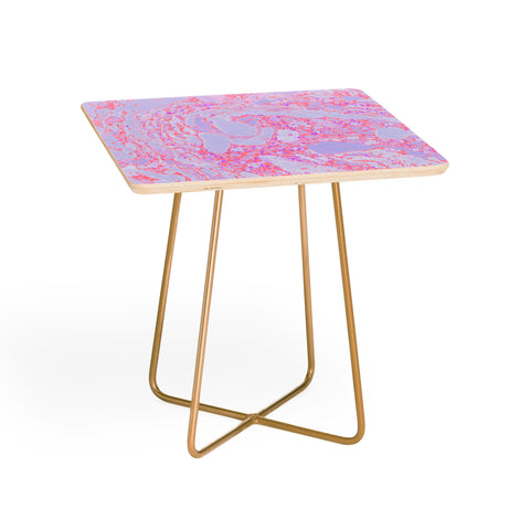 Amy Sia Marble Coral Pink Side Table