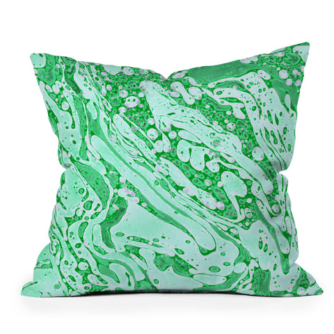 Amy Sia Marble Jade Throw Pillow