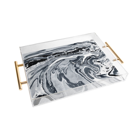 Amy Sia Marble Navy Acrylic Tray