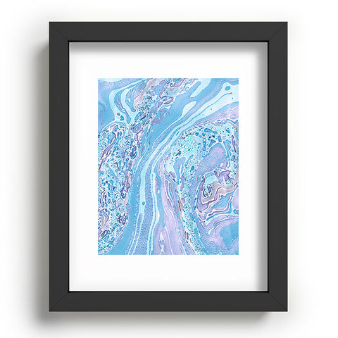 Amy Sia Marble Pale Blue Recessed Framing Rectangle