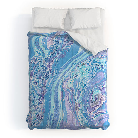 Amy Sia Marble Pale Blue Comforter