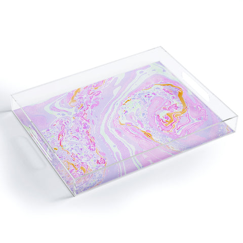 Amy Sia Marble Pastel Pink Acrylic Tray