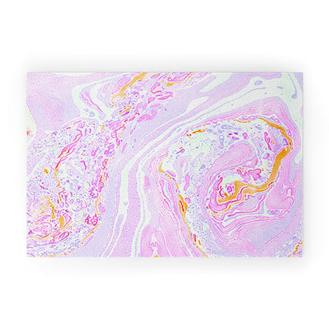 Amy Sia Marble Pastel Pink Welcome Mat