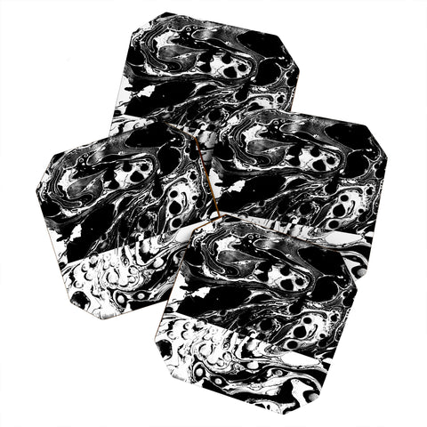 Amy Sia Marble Reverse Coaster Set