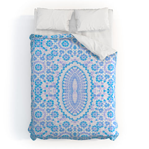 Amy Sia Morocco Light Blue Duvet Cover