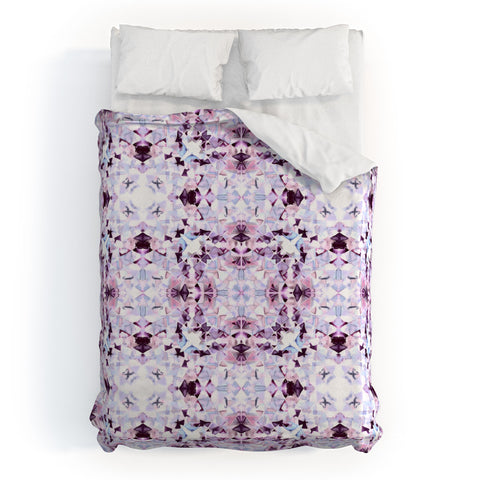 Amy Sia New York Geo Purple Duvet Cover