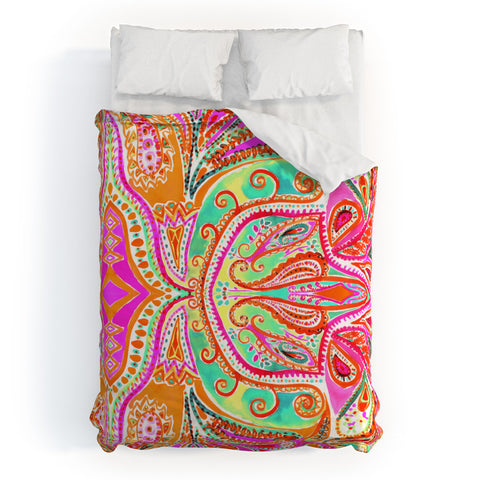 Amy Sia Paisley Pink Duvet Cover