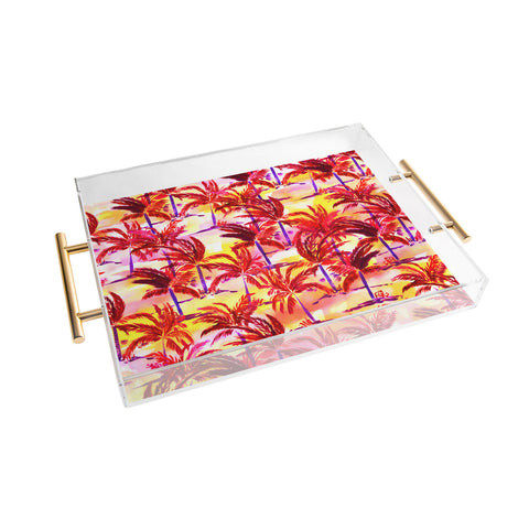 Amy Sia Palm Tree Sunset Acrylic Tray