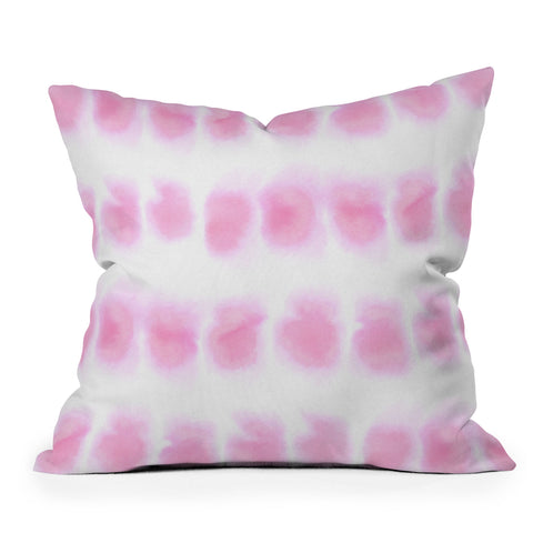 Amy Sia Smudge Pink Outdoor Throw Pillow