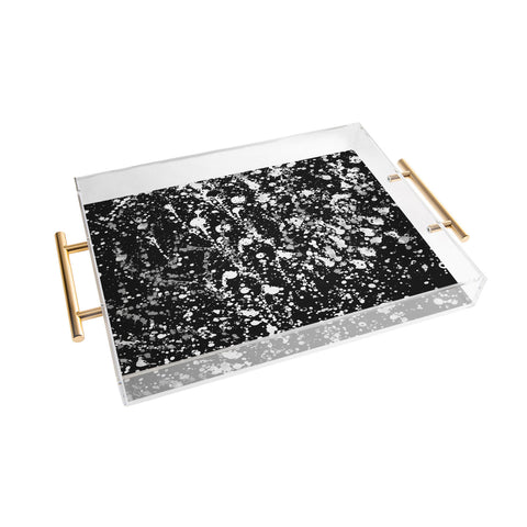 Amy Sia Splatter Black and White Acrylic Tray