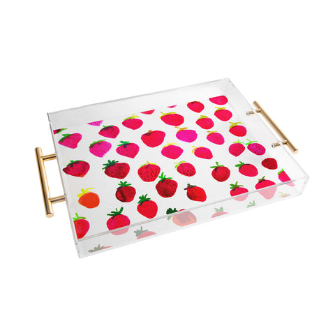 Amy Sia Strawberry Fruit Acrylic Tray