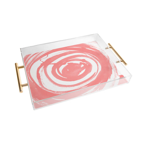 Amy Sia Swirl Rose Acrylic Tray