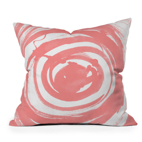 Amy Sia Swirl Rose Outdoor Throw Pillow