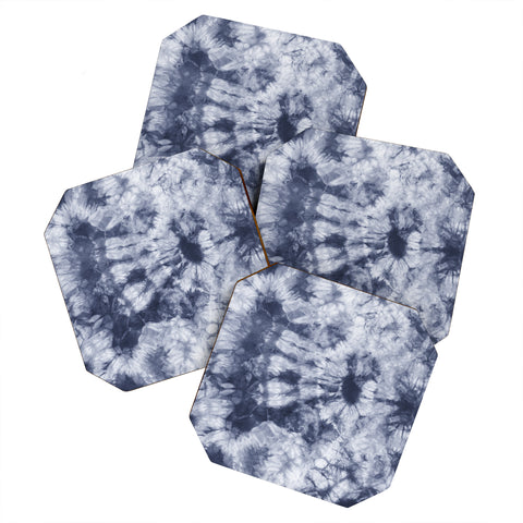 Amy Sia Tie Dye 3 Navy Coaster Set