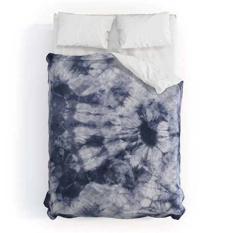 Amy Sia Tie Dye 3 Navy Duvet Cover