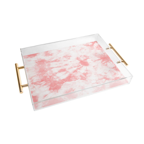 Amy Sia Tie Dye 3 Pink Acrylic Tray