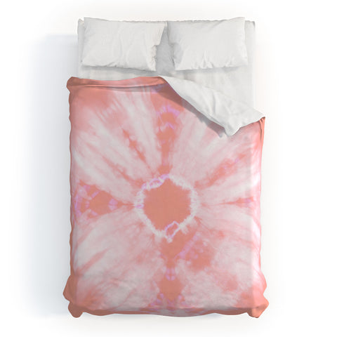Amy Sia Tie Dye Pink Duvet Cover