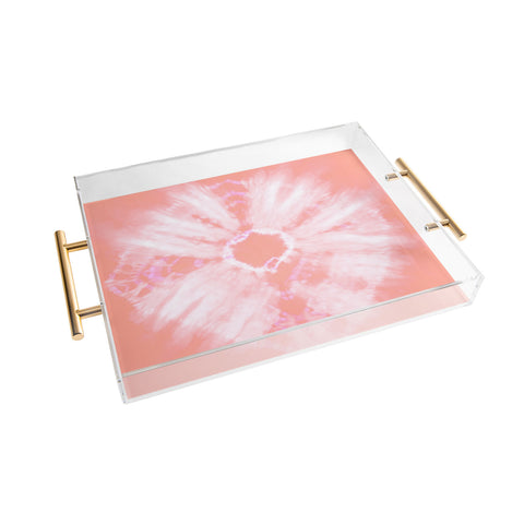 Amy Sia Tie Dye Pink Acrylic Tray
