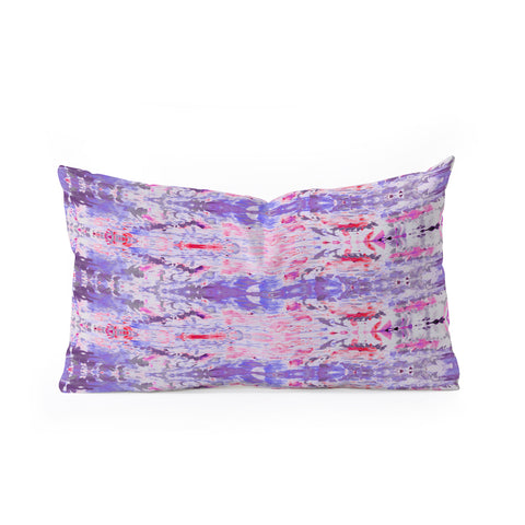 Amy Sia Ubud Purple Oblong Throw Pillow