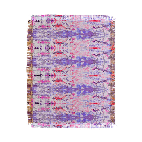 Amy Sia Ubud Purple Throw Blanket