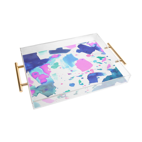 Amy Sia Watercolor Splash 2 Acrylic Tray