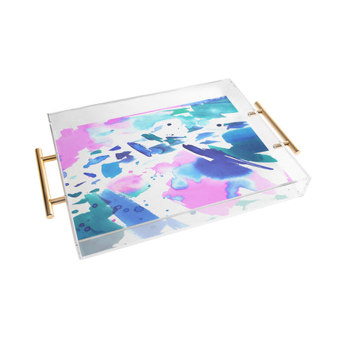 Amy Sia Watercolor Splash Acrylic Tray