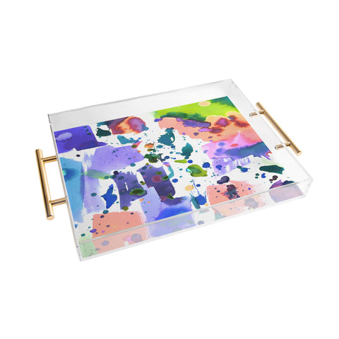 Amy Sia Watercolor Splatter Acrylic Tray