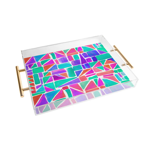 Amy Sia Watercolour Shapes 1 Acrylic Tray