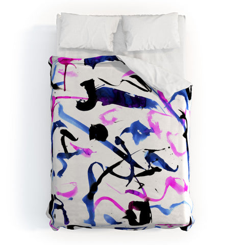 Amy Sia Zest Black and White Duvet Cover