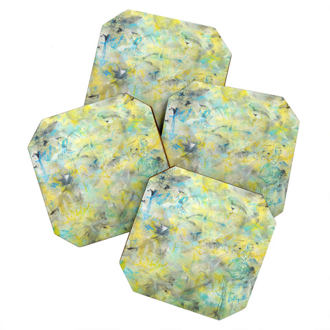 Amy Smith Abstract graffiti texture Coaster Set