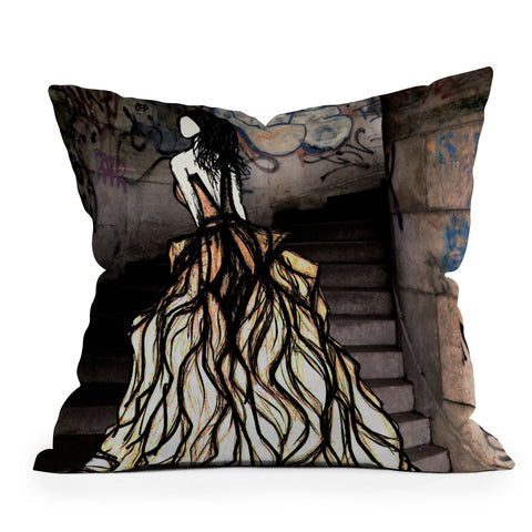 Amy Smith Escape Outdoor Throw Pillow