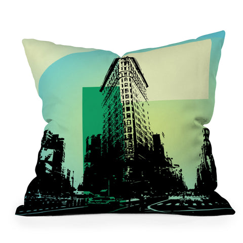 Amy Smith Flat Iron Building New York Throw Pillow