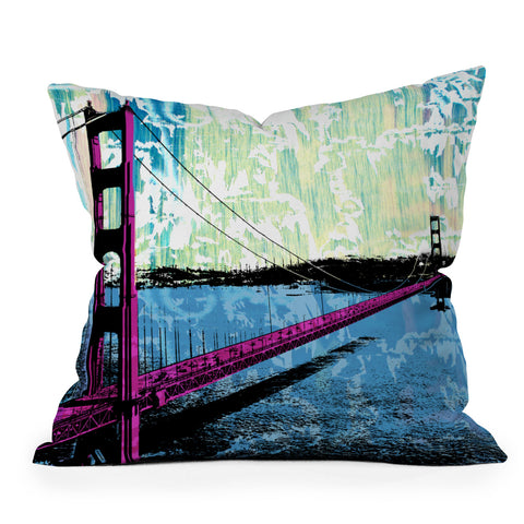 Amy Smith Golden Gate Outdoor Throw Pillow