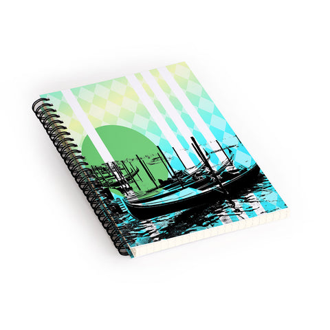 Amy Smith Gondolas 13 Spiral Notebook