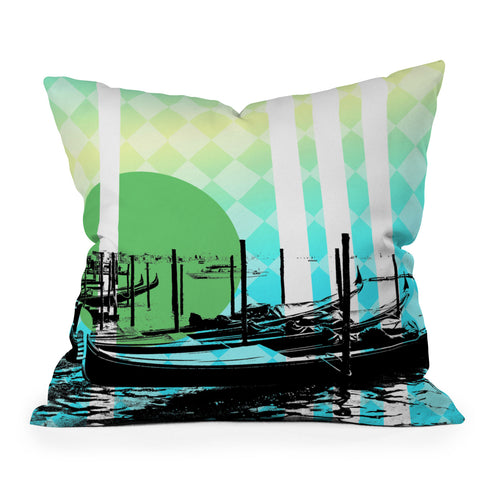 Amy Smith Gondolas 13 Outdoor Throw Pillow