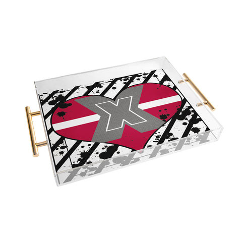 Amy Smith Red Heart Acrylic Tray