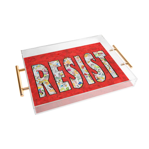 Amy Smith RESIST Acrylic Tray