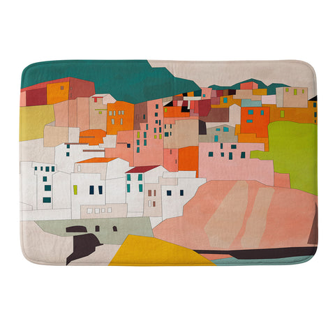 Ana Rut Bre Fine Art cinque terre I Memory Foam Bath Mat
