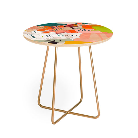 Ana Rut Bre Fine Art cinque terre I Round Side Table