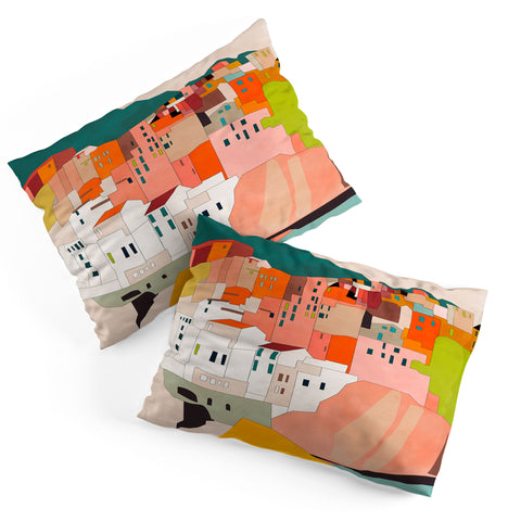 Ana Rut Bre Fine Art cinque terre I Pillow Shams