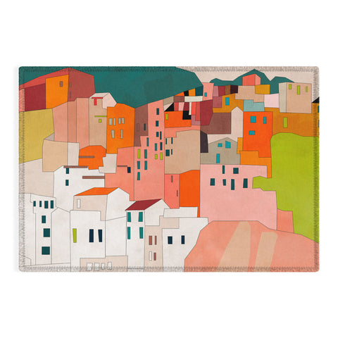Ana Rut Bre Fine Art cinque terre I Outdoor Rug