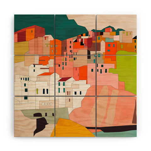 Ana Rut Bre Fine Art cinque terre I Wood Wall Mural