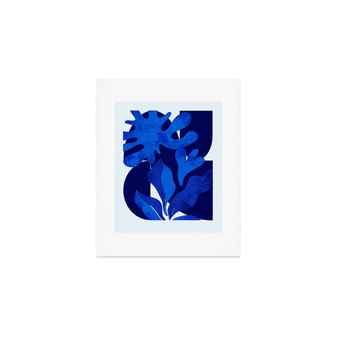 Ana Rut Bre Fine Art geometric shapes in blue Art Print