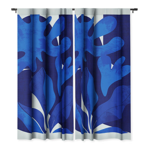 Ana Rut Bre Fine Art geometric shapes in blue Blackout Non Repeat