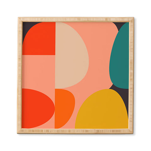 Ana Rut Bre Fine Art geometry shape mid century Framed Wall Art