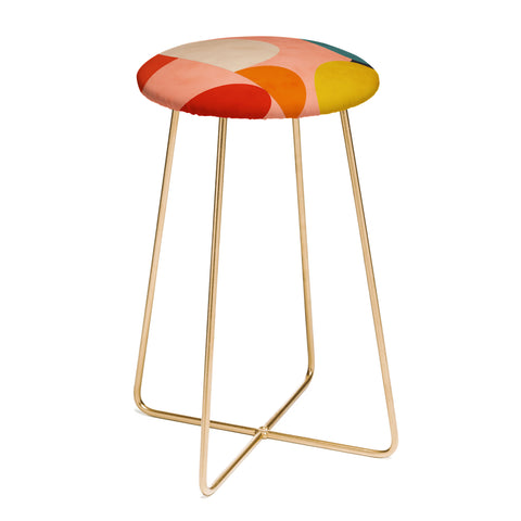 Ana Rut Bre Fine Art geometry shape mid century Counter Stool